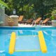 thumbnail image 5 of Cama flotante inflable grande y gruesa, hamaca de agua portátil, tumbona para piscina, foto de verano, para mujeres y hombres, color amarillo, 5 of 11