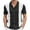 Black, variant on Men's Retro Color Block Beach Shirts Knit Short Sleeve Summer Shirt Revere Collar Button Down Casual Knitted Tops