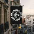 thumbnail image 6 of 4x6 Ft Garden flag Masonic symbol white Flag American flag Funny House Outdoor banners Yard Flags Garden Parade Banner Tapestry With 2 Grommets, 6 of 8