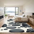thumbnail image 3 of ODIKA 3'x5' Machine Washable Non-Slip Area Rug, Zen Grey High Traffic Rug, Grey, 1305023, 3 of 7