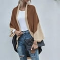 thumbnail image 4 of Vedolay Coat for Women Lapel Collar Single Long Sleeve Crop Top Casual Jacket,Brown M, 4 of 5