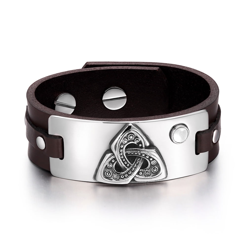 Leather Bracelet Knot - White