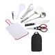 thumbnail image 2 of Juego de utensilios de cocina para acampar de 9 piezas, organizador de utensilios de cocina para campamento con pinzas, tijeras, tabla de cortar, pale Soledad Utensilios de cocina, 2 of 10