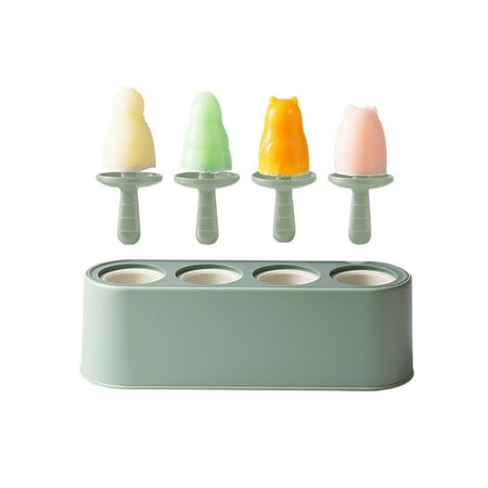 

Popsicle Mold Set 4 Pieces Homemade Silicone Popsicle Maker Kid Easy Release Ice Cream Molds Reusable DIY Ice Molds Ice Cube Mold