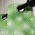 thumbnail image 3 of Ambesonne Abstract Grommet Curtain, Circular Rounded Eco, 50" x 120", Hunter Green White, 3 of 6