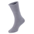 thumbnail image 2 of 3 Pairs Children's Wool Socks for Boys & Girls. Comfy, Durable, Stretchable, Sweat Resistant Colored Crew Socks LK0601 Size 0M-6M (Grey), 2 of 4