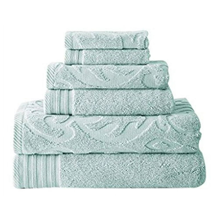 Modern Threads Medallion Jacquard 6-Piece Cotton Adult Bath Towel