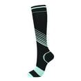 thumbnail image 1 of Outfmvch Bas de Compression, Bas de Ski Médias de Compresión Para Mujer Bas Rayés Bas Élastiques Bas de Soccer Bas de Compression Mollet Grand Femmes Bleu Ciel G, 1 of 3