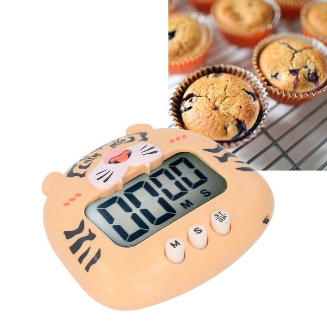 Temporizador De Cocina Digital Cuenta Regresiva Dibujos Animados Animales Sonido Flash Alerta Fácil Con Soporte Para Cocinar Enseñanza