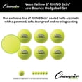 thumbnail image 6 of Champion Sports Rhino Skin Dodgeball (Set of 6, Neon Yellow, 6"), 6 of 7