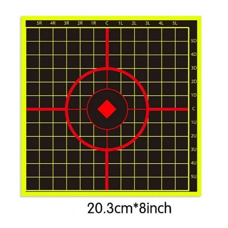 9 Types 10pcs/Set 8 Inch High Visibility Adhesive Shooting Target Stickers Reactive Hunting Shooting Training Paper NZ3