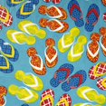 thumbnail image 4 of The Lakeside Collection Picnic Table and Bench Seat Covers with Elastic Edges - Flip Flops - 3 Pieces, 4 of 9