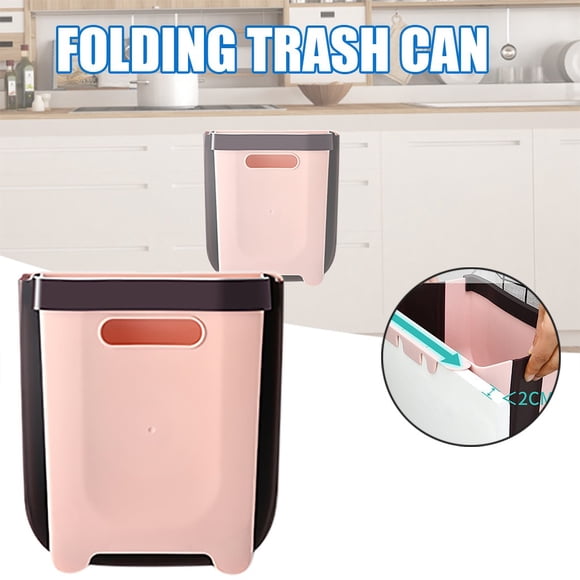mtvxesu Car Trash Bin, Kitchen Folding Wall-Mounted Trash Can Bathroom Folding Car Trash Can Outdoor Trash Can Trash Can Up to 50% Off