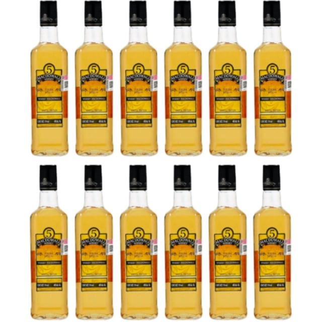 Pack de 12 Whisky Macdowall 5 Edición Especial 750 ml