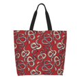 thumbnail image 1 of Easygdp Snake Bolsas Tote para Mujer, Bolsos de Hombro para Viaje, Bolsos de Mano de Gran Capacidad para Compras y Trabajo, 1 of 8