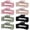 White/Green/Pink/Black, variant on Mr.lake Hair Clips Small Claw Clips for Thin Short Hair 4 Pack Double Row Teeth 1.6" Medium Matte Non-slip Accessories for Women - Black