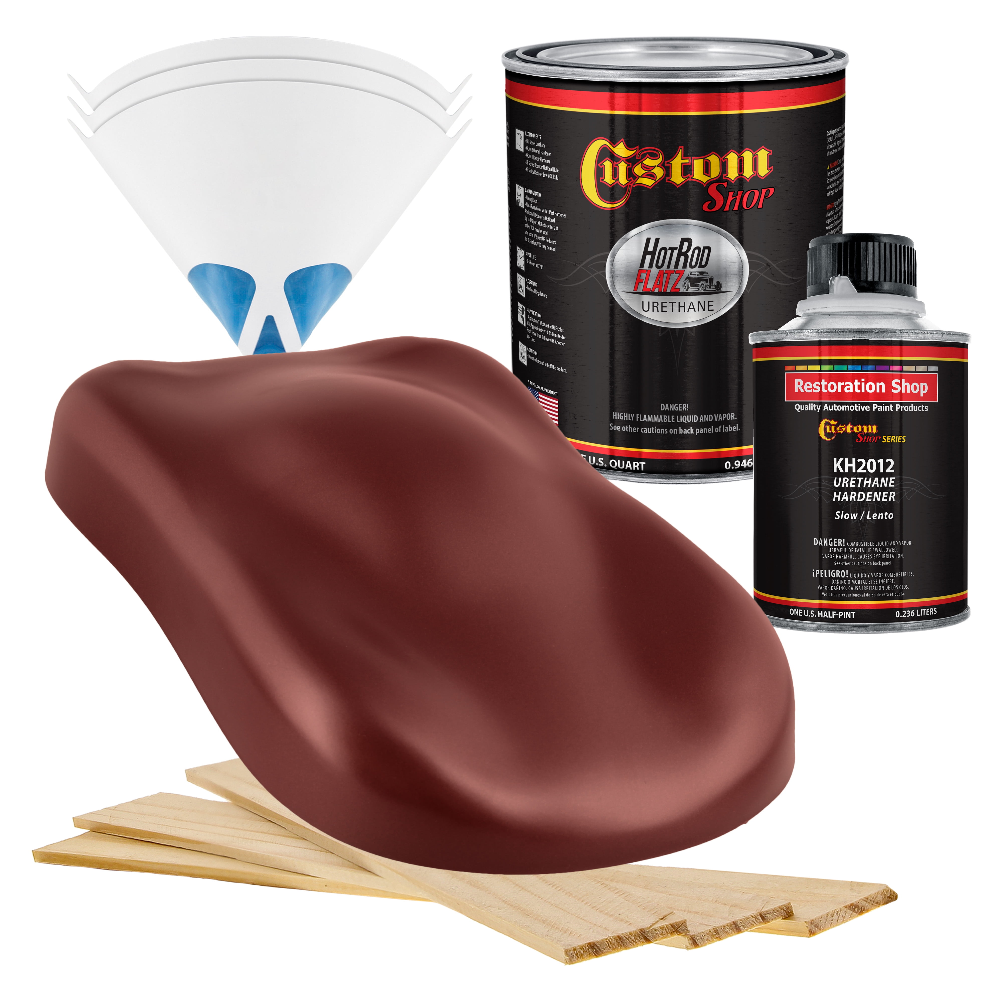 Custom Shop Candy Apple Red Metallic Hot Rod Flatz Flat Matte Satin