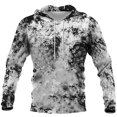 thumbnail image 4 of Tie Dye Men's Hoodies Oversized Graphic Athletic Mens Sweatshirt Long Sleeve Drawstring Hood with Pockets Black L, 4 of 5