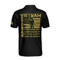 thumbnail image 3 of Vietnam Veteran Returned From Vietnam War American Patriotic Vet Men's Polo Shirt S-5XL, 3 of 5