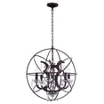 thumbnail image 1 of CWI Lighting Campechia Lustre 6 Lumières avec Finition Brune, 1 of 4