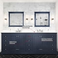 thumbnail image 6 of Navy Blue 84 in. W Double Bathroom Vanity | With Marble Top, Included Faucet and Soft Closing | Offers Lasting Durability and Plenty of Storage, 6 of 7