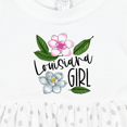 thumbnail image 4 of Inktastic Louisiana Girl Magnolia Flowers and Leaves Girls Baby Dress, 4 of 5