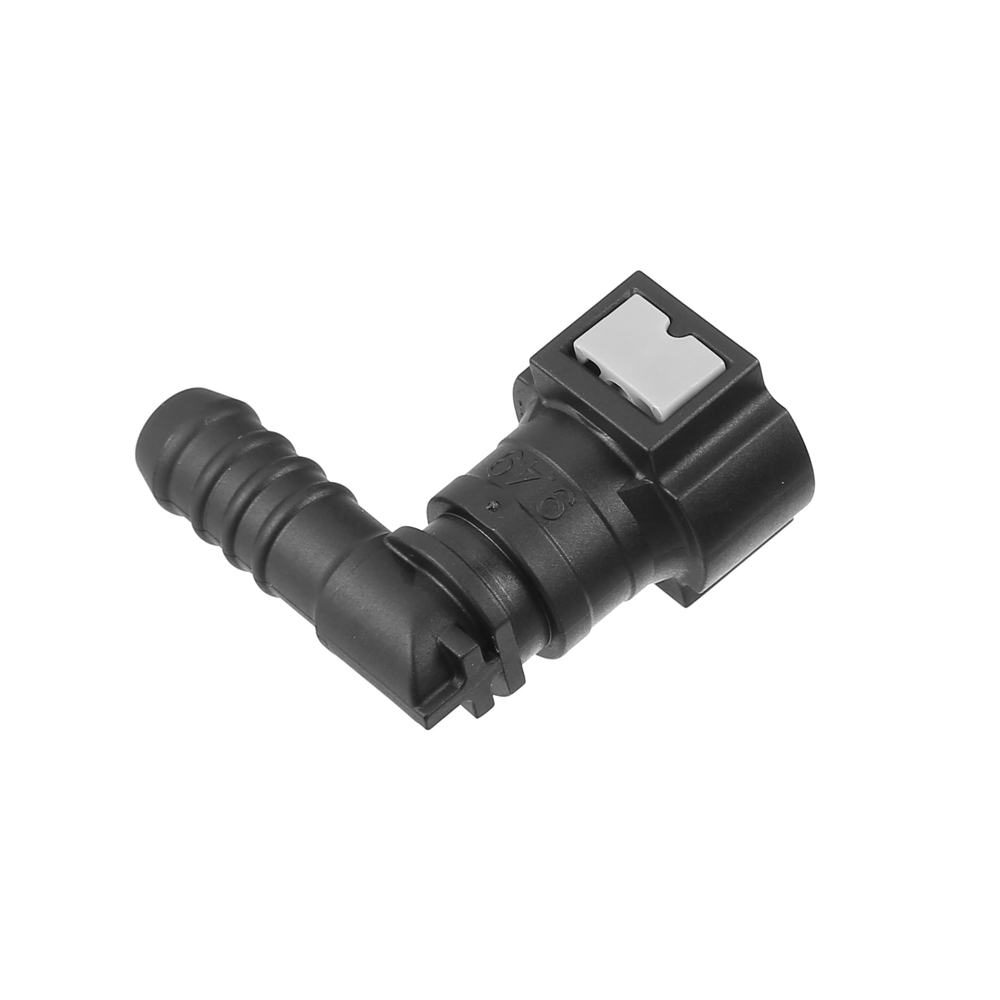 Unique Bargains 2pcs Fuel Line Quick Connect 90 Degree Adapter for 3/8 Rubber Tubing