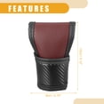 thumbnail image 5 of Unique Bargains Universal Car Shift Knob Cover Automatic Car Knob Gear Sticky Protector Breathable Faux Leather Wine Red, 5 of 6
