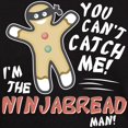 thumbnail image 3 of CafePress - Ninjabread Man Dark T Shirt - Men's Classic Graphic Cotton T-Shirt, 3 of 4