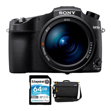 Sony CyberShot RX10 IV Digital Camera with 64GB Memory Card and Bag Bundle