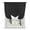 Black, variant on Grey Tie Up Curtains for Small Windows,Adjustable Rod Pocket Valance 45 Inch Short, Vintage Leather Patterned Texture Solid Modern Window Treatment Balloon Roman Blind Shade, 34" x 45"