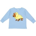 thumbnail image 3 of Inktastic Easter Duck Triceratops Boys or Girls Long Sleeve Toddler T-Shirt, 3 of 5