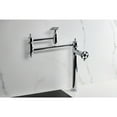 thumbnail image 4 of Kingston Brass KS3701RKX Webb Deck Mount Pot Filler Faucet with Knurled Handle, Polished Chrome, 4 of 7