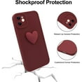 thumbnail image 5 of Case for iPhone 12 Mini, Cute Pattern Soft TPU Case for Girls Women, Camera Hole Protective Case for iPhone 12 Mini (5.4 inch), Red Heart, 5 of 13