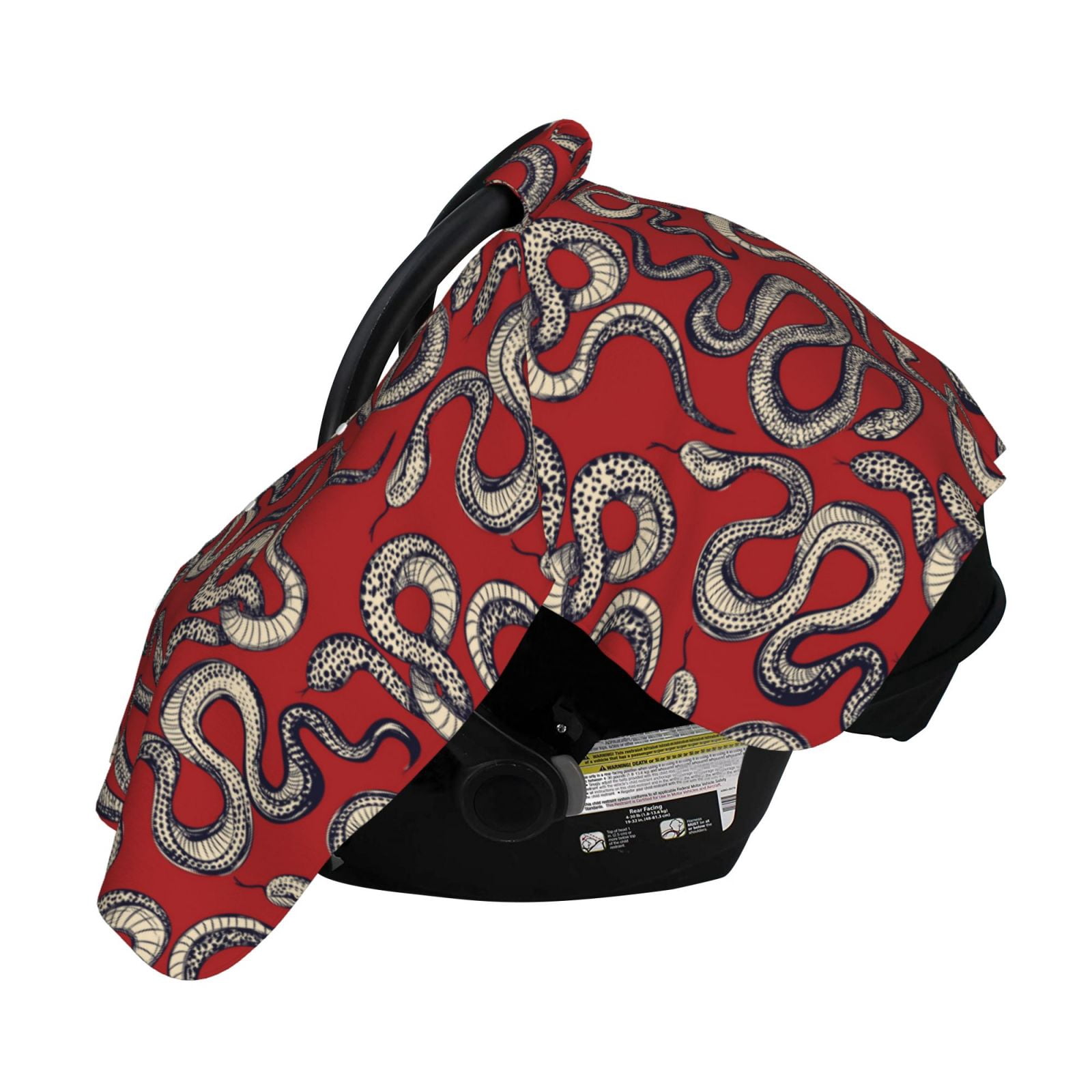 Naloa Snake Baby Car Seat Cover, Breathable Baby Carrier Cover, Multiuse Baby Carrier Cover & Nursing Breastfeeding Cover