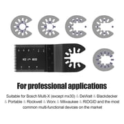 20 Pcs Mix Oscillating Saw Blades, Professional Wood/Metal Universal Multitool Quick Release Saw Blades Fit Fein Multimaster, Ryobi, Milwaukee, Bosch, Dremel, Dewalt, Rockwell, Makita and More #3041