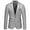 Gray, variant on Suits for Men Mens Casual Blazer Slim Fit Sport Coats One Button Stylish Business Suit Jacket(White,3XL)