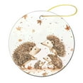 thumbnail image 3 of Hedgehogs Talking to Each Other Illustration Ceramic Ornament Animals Hedgehog Xmas Tree Ornaments Christmas Tree Gifts Gift Ideas for Home Decor, 3 of 5