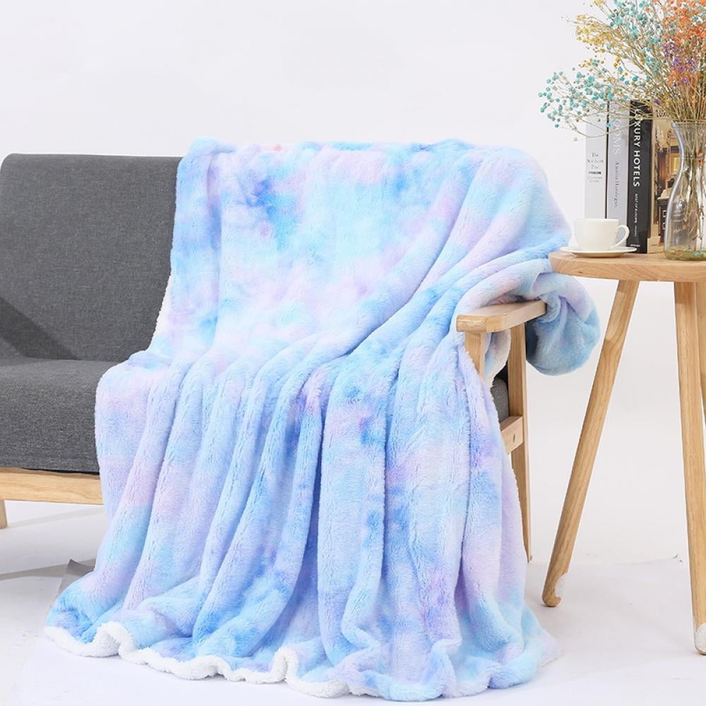 60x80, White Lusm Soft Cotton Blanket All Season Lightweight Throw for Couch Sofa Bed Air-Conditioned Car Office 
