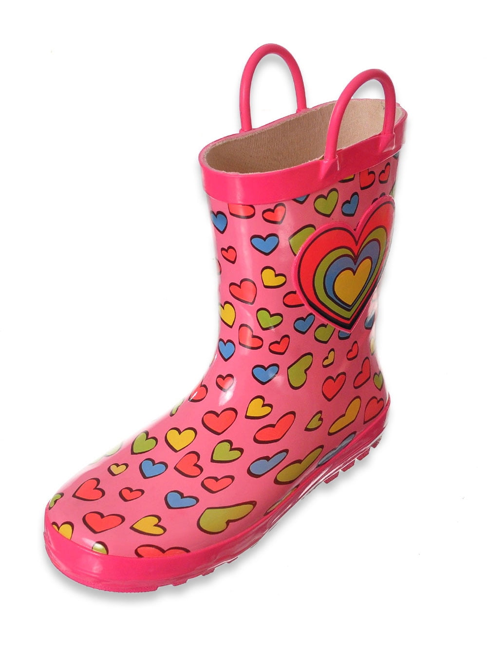Lilly Lilly Girls Rainbow Heart Rain Boots Toddler Sizes 5 10 Pink 6 Toddler Walmart Com Walmart Com