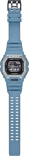Casio G-Shock GBX-100-2ADR Men’s Digital Tide Graph Watch – Blue Resin Band, Bluetooth, 200M Water Resistant