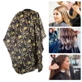 thumbnail image 5 of Unique Bargains 1 Pc Hair Dryer Pattern Hairdressing Cape for Barber Shop 64.96"x57.09" Black, Yellow, 5 of 7