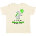 thumbnail image 3 of Inktastic I Support Mental Health Awareness Elephant and Balloon Boys or Girls Toddler T-Shirt, 3 of 5