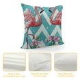 thumbnail image 4 of Nawypu Throw Pillow Covers Tropical Leaf Flamingo Pattern Print Cushion Cover Soft Pillow Cases for Home Sofa Bed Chair Car Office Decorative, 4 of 5