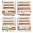 thumbnail image 6 of Teal Coastal Stair Treads Non Slip for Steps Beach Starfish Nautical Coral Shell Summer 4 Pcs Reusable Adhesive Stair Runner Mats for Dogs Elders Carpet Treads Rugs for Staircase 8x30 In, 6 of 9