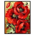 thumbnail image 1 of 11CT bordado completo amapola algodón impresión punto de cruz costura decoración del hogar Likrtyny decoración de arte, 1 of 9