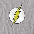 thumbnail image 2 of DC Flash Flash Logo Distressed Women's T Shirt, Athletic Heather, Small, 2 of 6