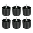 thumbnail image 1 of Uxcell 6 paquetes de patas de muebles de 2.01 x 2.36 pulgadas, patas de sofá de plástico, patas de reemplazo en forma de cono, 1 of 6