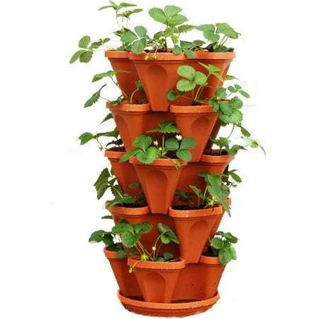 Mr. Stacky TC-1 Planter Terra Cotta