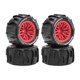 thumbnail image 2 of 4 Piezas Llantas RC Car para Coche a Control Remoto Neumáticos Ruedas Compuestos de PP Patrón de Agarre Mejorado Adecuado para Carreras de Automóviles Rojo, 2 of 8